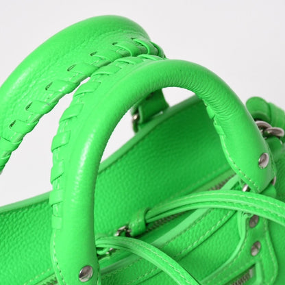 Balenciaga Mini Neo Classic City Shoulder Bag Green Silver — view 4