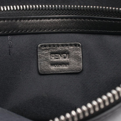 Fendi Clutch Bugs Eye Monster Brown Lambskin Exotic Leather — view 4