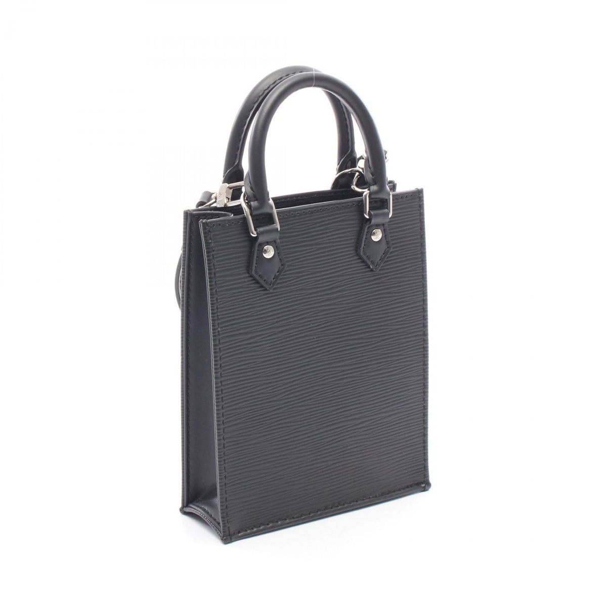 Louis Vuitton Handbag Sac Plat Noir Leather Petite — view 2
