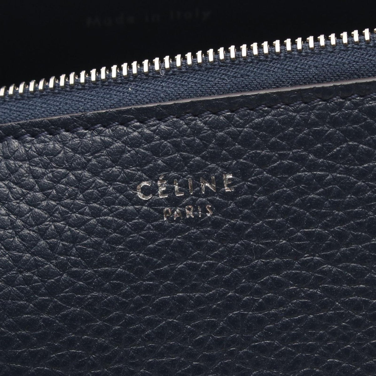 Celine Pouch Navy Leather — view 4