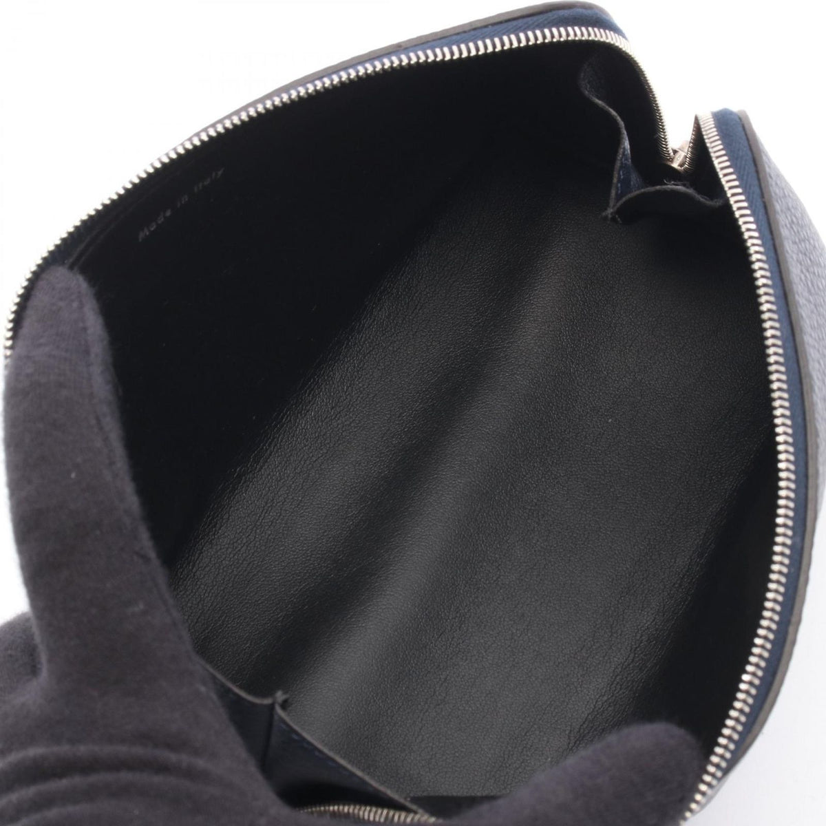 Celine Pouch Navy Leather — view 3