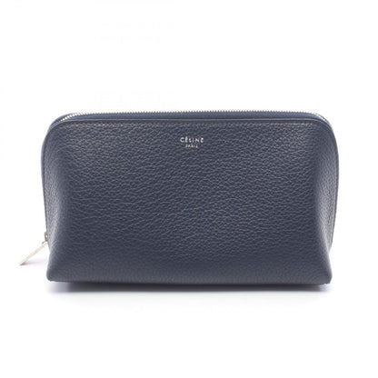 Celine Pouch Navy Leather