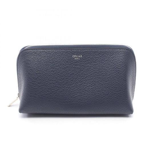 Celine Pouch Navy Leather