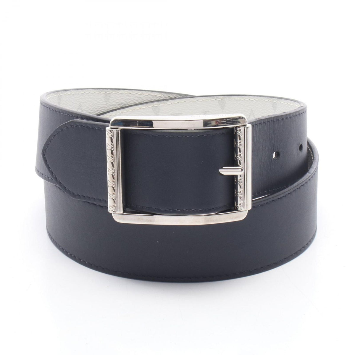 Louis Vuitton Belt Ceinture Reverso 40 Monogram Silver Reversible Leather — view 6
