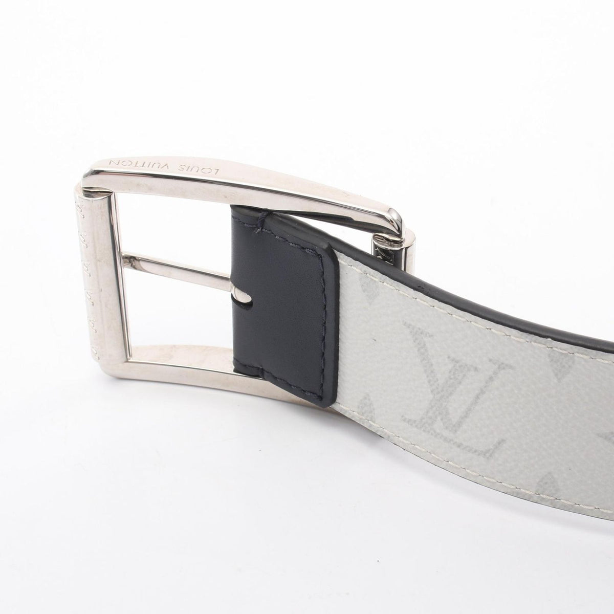 Louis Vuitton Belt Ceinture Reverso 40 Monogram Silver Reversible Leather — view 2