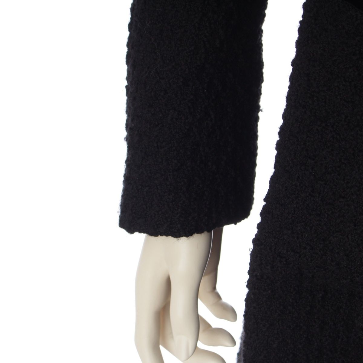Chanel Wool Coco Button Coat Black 36 — view 7
