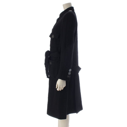 Chanel Wool Coco Button Coat Black 36 — view 3