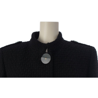 Chanel Wool Coco Button Coat Black 36 — view 5