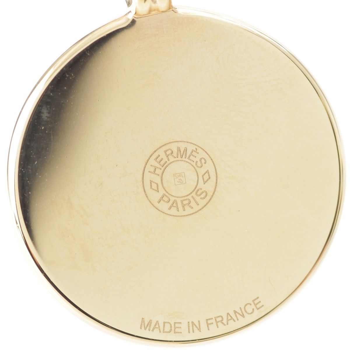 Hermes Medaille Fani Ice Cream Necklace PM Gold Plated — view 5