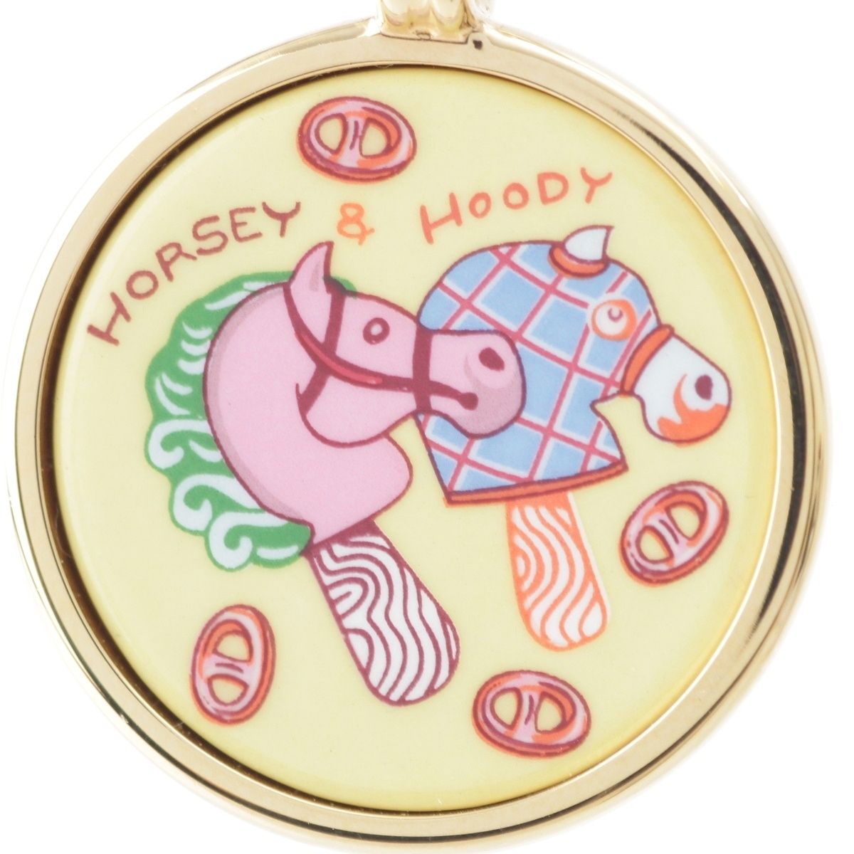Hermes Medaille Fani Ice Cream Necklace PM Gold Plated — view 4