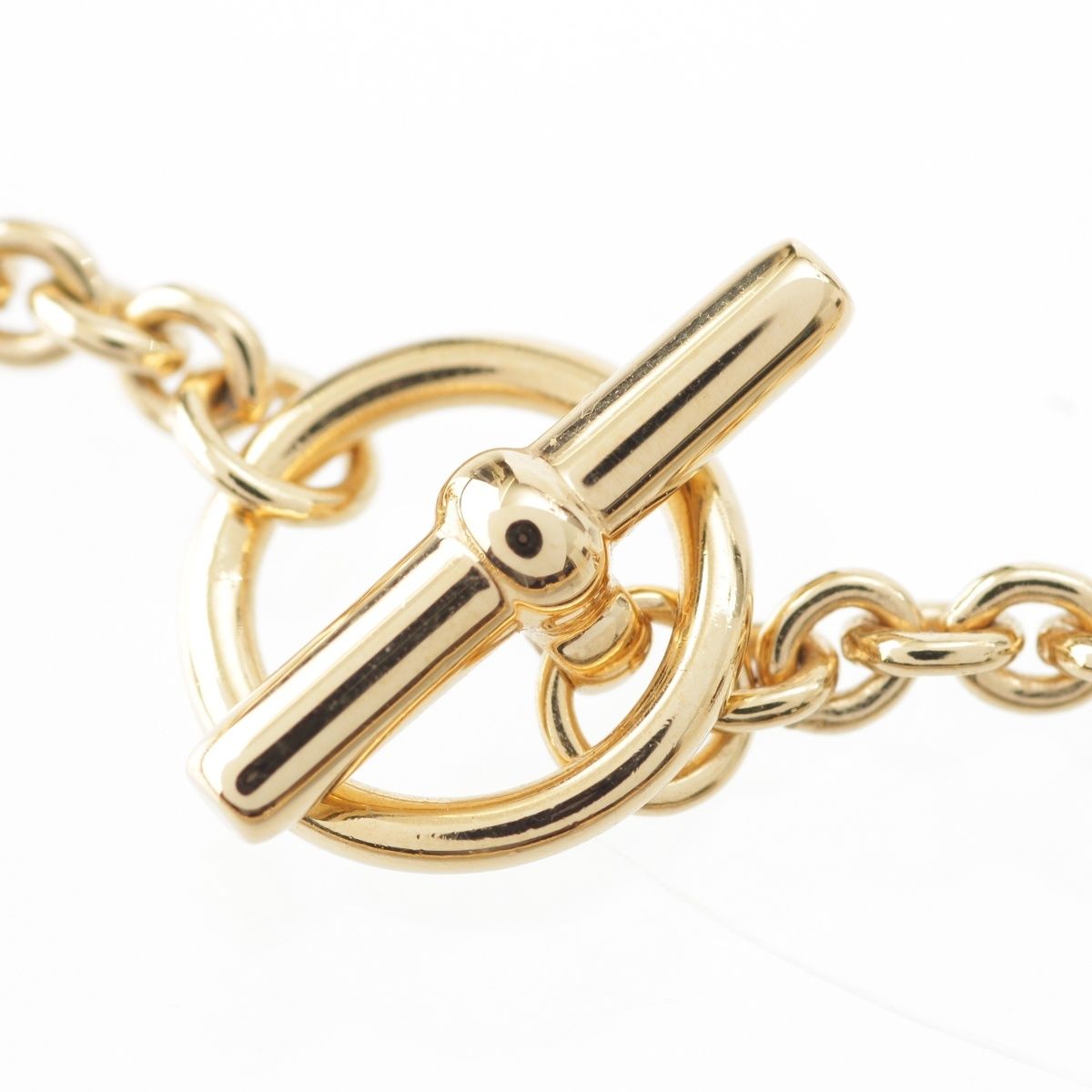 Hermes Medaille Fani Ice Cream Necklace PM Gold Plated — view 6
