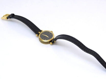 Gucci Watch Antique Quartz Round Dial Gold Black — view 2
