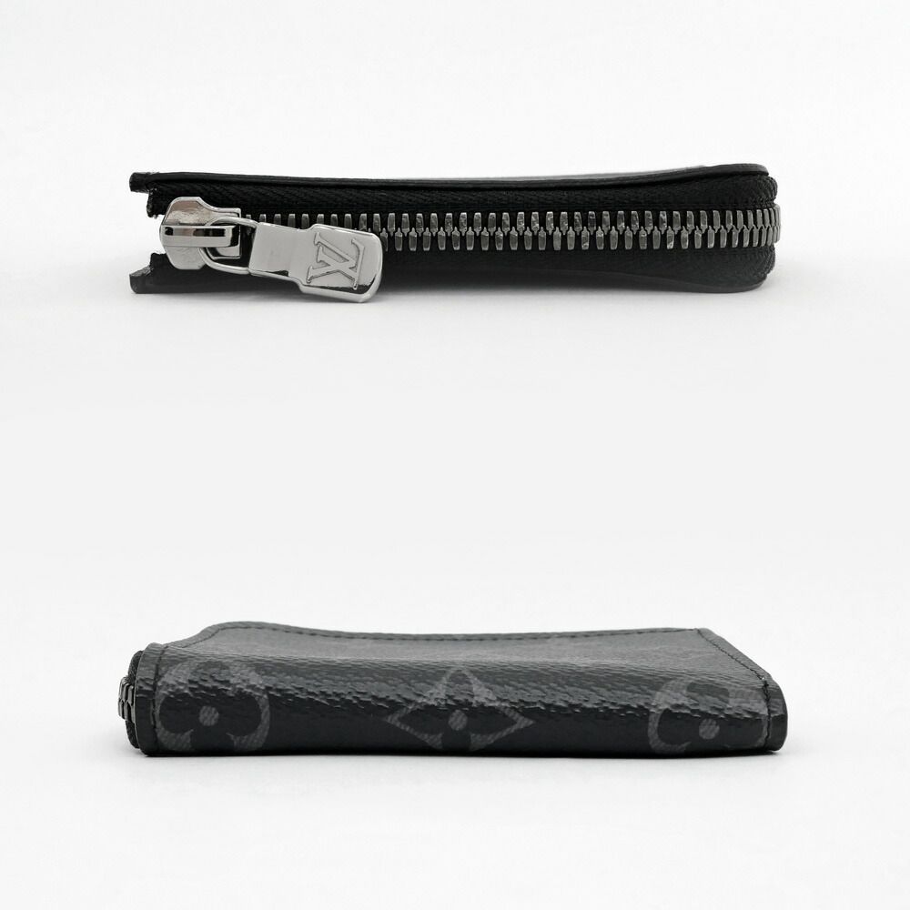 Louis Vuitton Porte-Monnaie Joule Monogram Eclipse Black Gray Coin Purse — view 4
