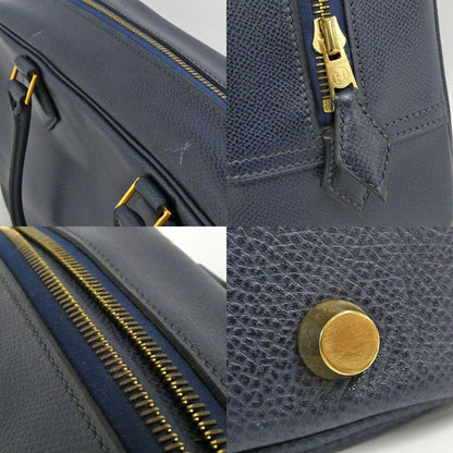 Hermes Plume 28 Navy Gold Courchevel Handbag — view 7
