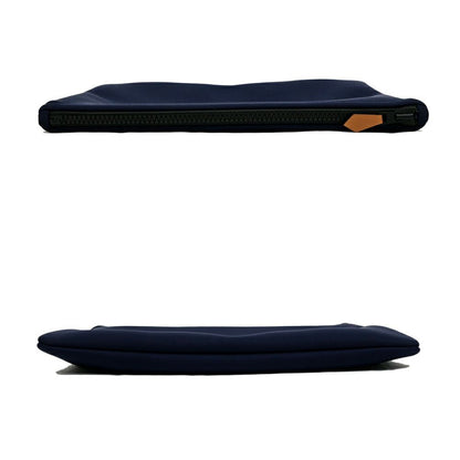 Hermes Neobain Navy Blue Marine Flat Pouch Nylon Polyurethane Clutch — view 4
