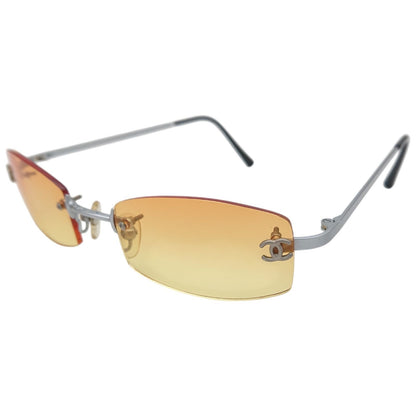 Chanel CC Logo Rimless Sunglasses Y2k Vintage Eyewear