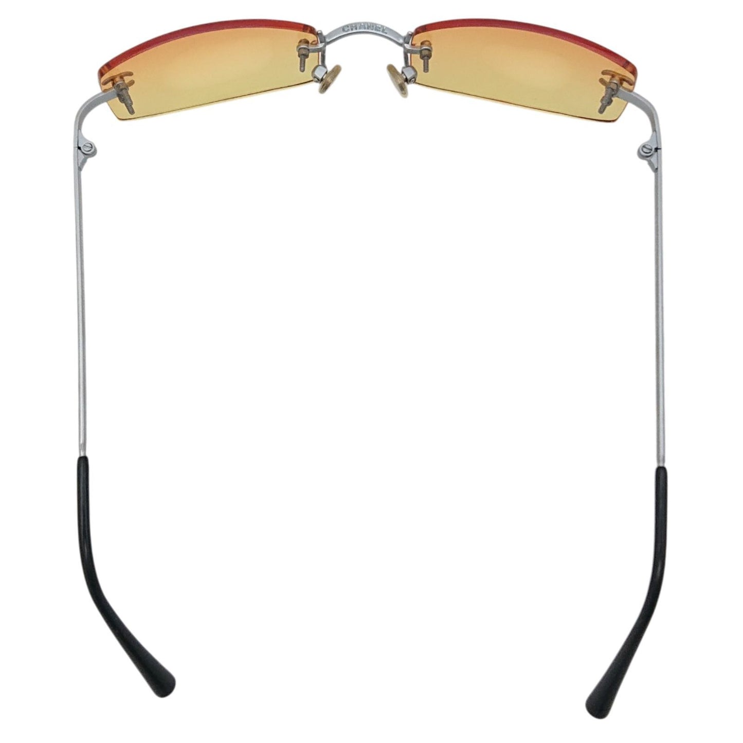 Chanel CC Logo Rimless Sunglasses Y2k Vintage Eyewear — view 7