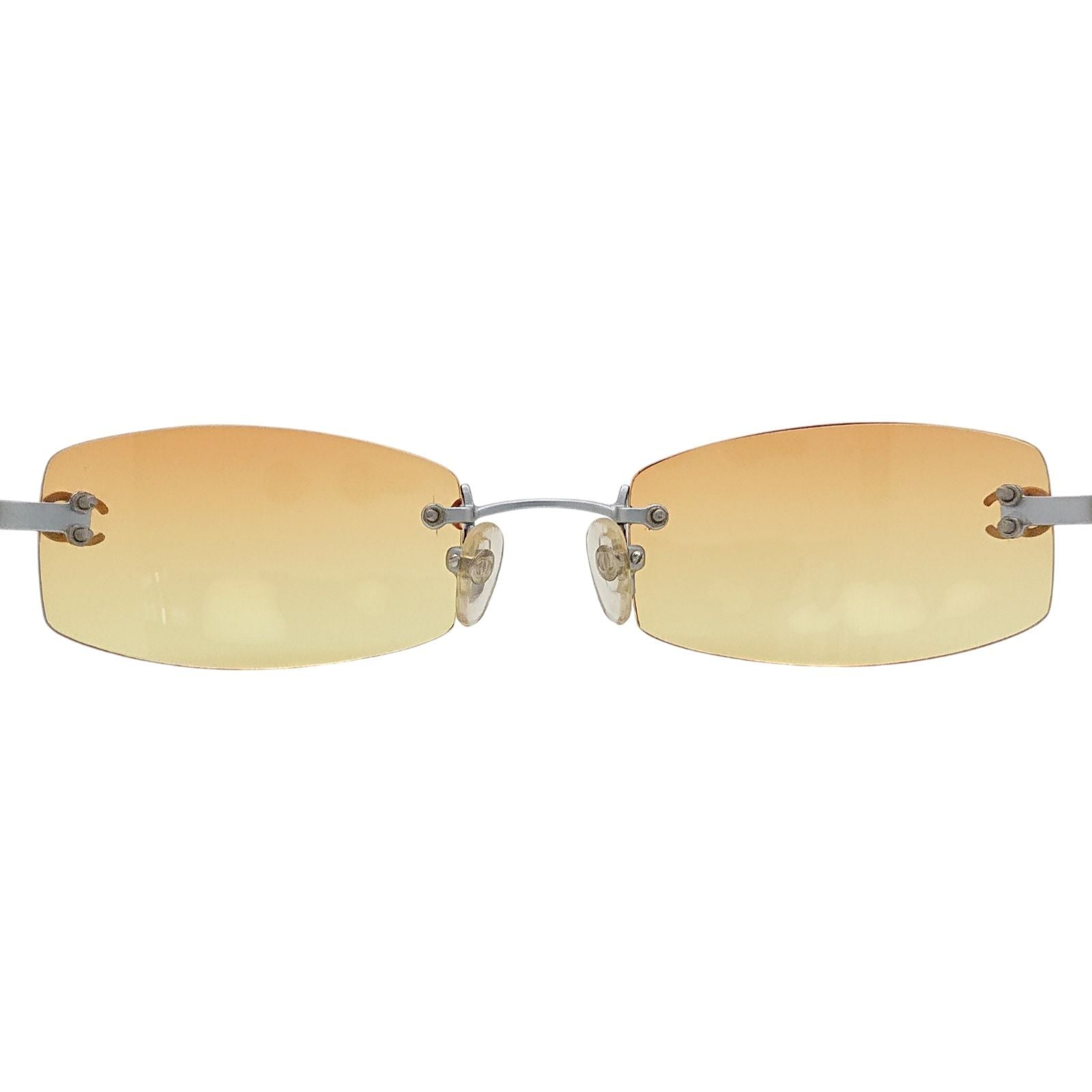 Chanel CC Logo Rimless Sunglasses Y2k Vintage Eyewear — view 5