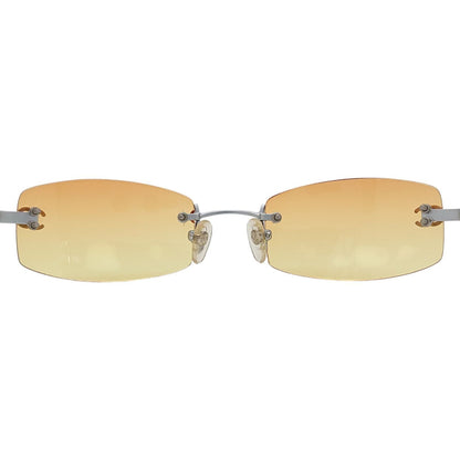 Chanel CC Logo Rimless Sunglasses Y2k Vintage Eyewear — view 5