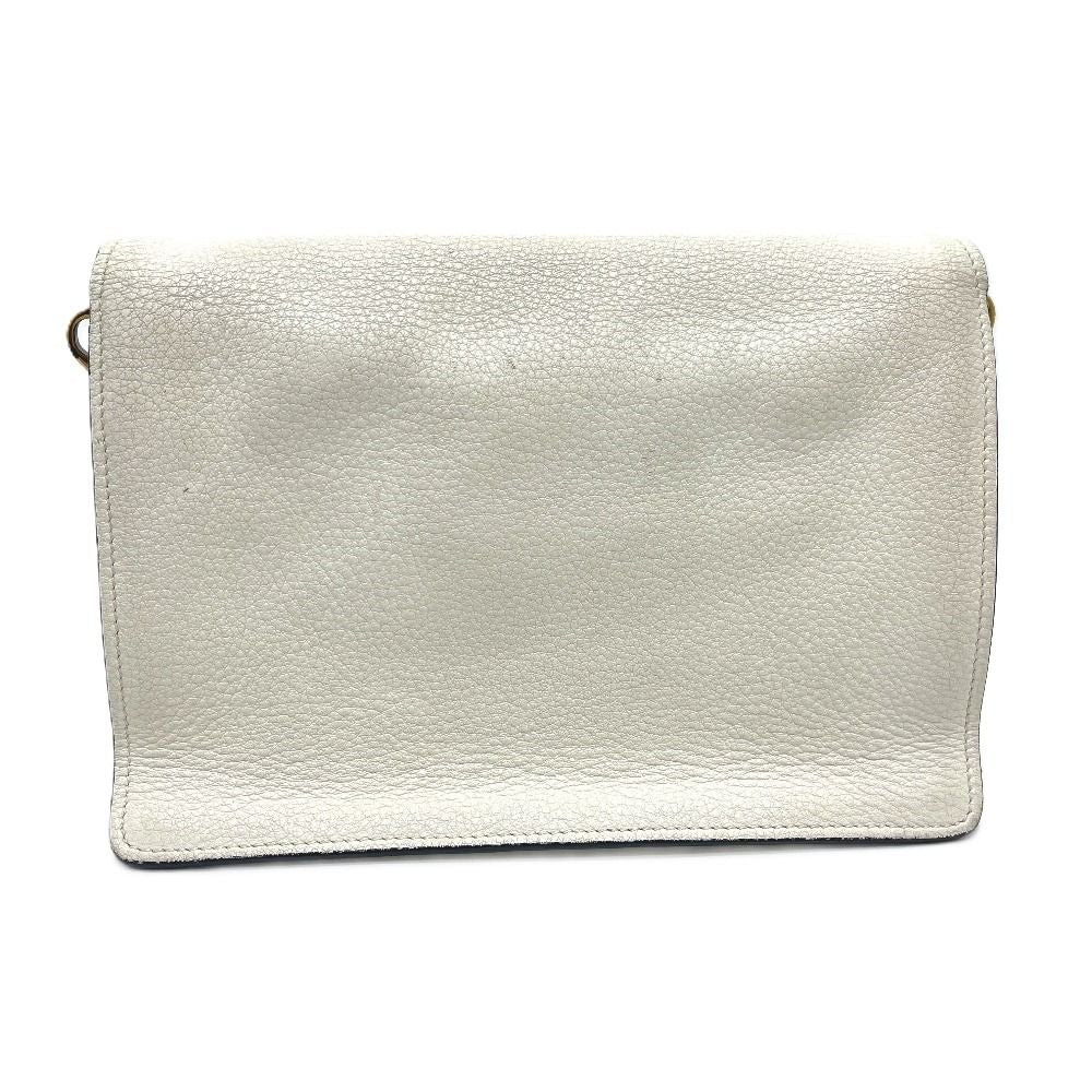 Prada Shoulder Bag Vitello Daino Leather White — view 4