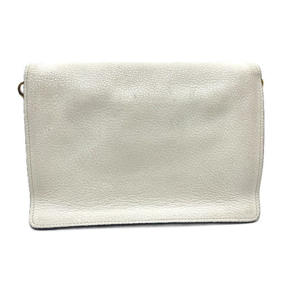 Prada Shoulder Bag Vitello Daino Leather White — view 4