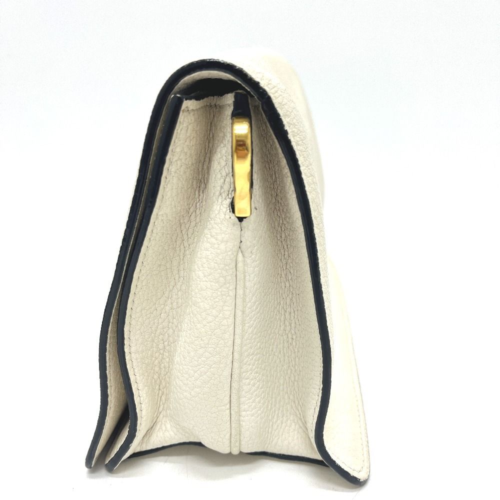 Prada Shoulder Bag Vitello Daino Leather White — view 3