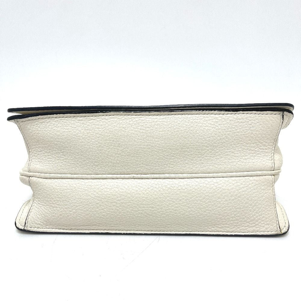 Prada Shoulder Bag Vitello Daino Leather White — view 5