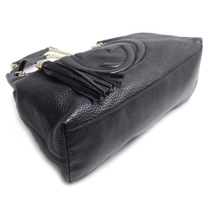 Gucci Soho Interlocking G Tote Bag Black — view 3