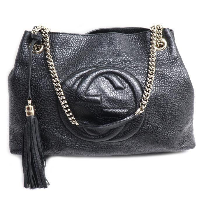 Gucci Soho Interlocking G Tote Bag Black