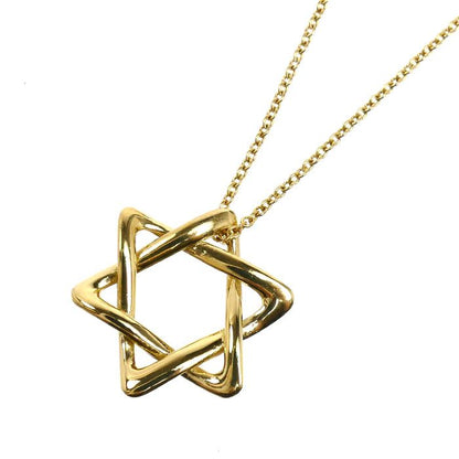 Tiffany & Co 18K Yellow Gold Star Of David Necklace 40