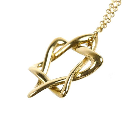 Tiffany & Co 18K Yellow Gold Star Of David Necklace 40 — view 3