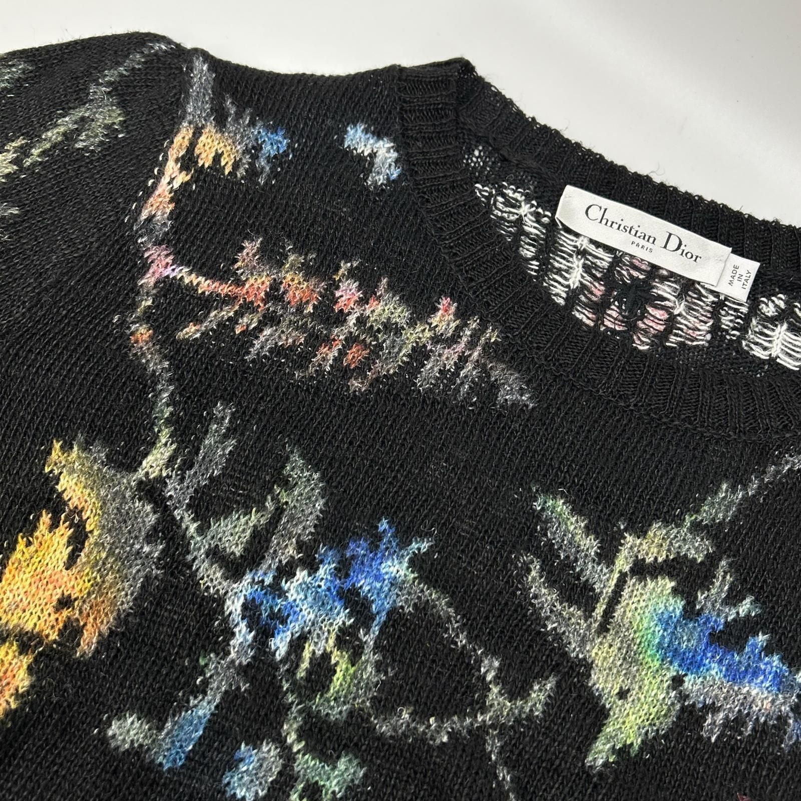 Dior Petites Fleurs Floral Knit Sweater — view 6