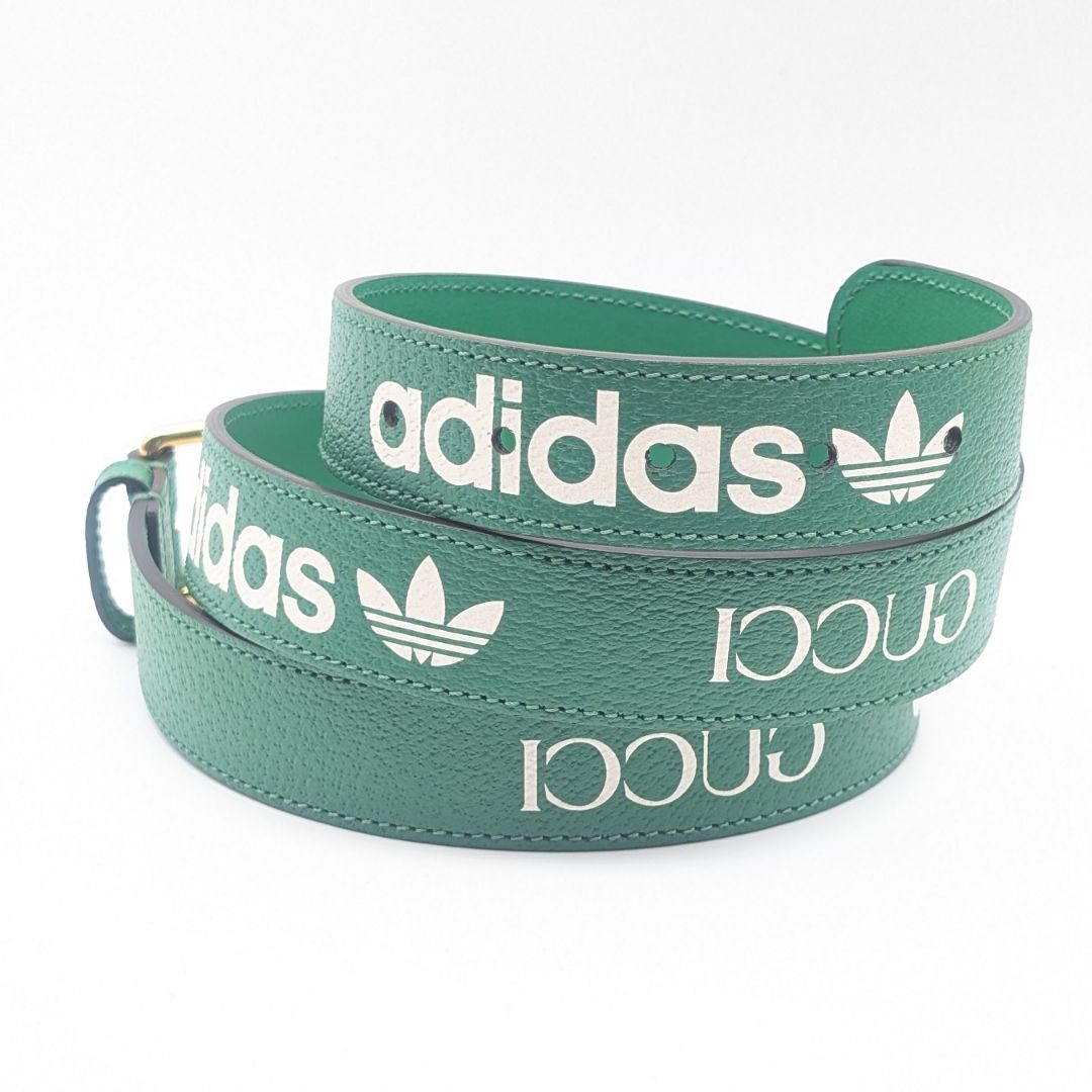 Gucci Adidas Collaboration Leather Belt — view 5