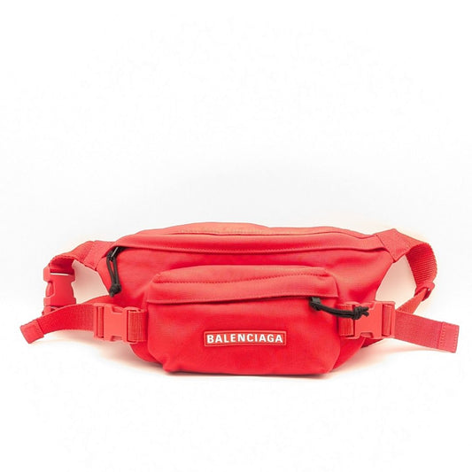 Balenciaga Red Explorer Logo Belt Bag