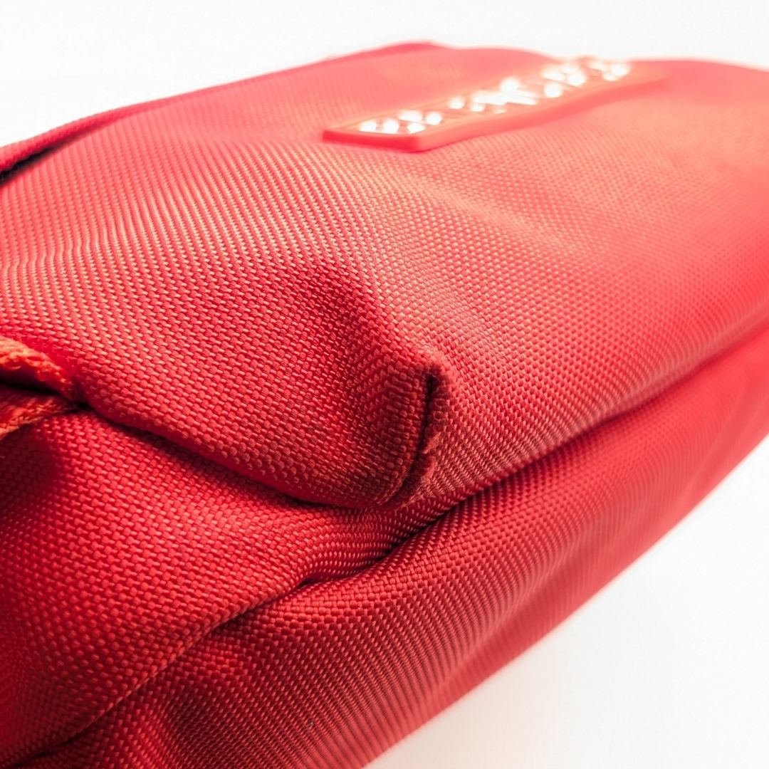 Balenciaga Red Explorer Logo Belt Bag — view 7