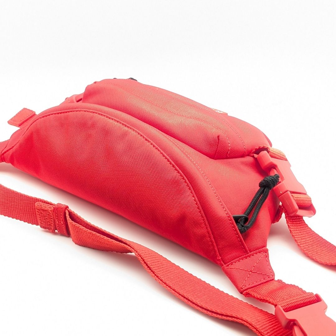 Balenciaga Red Explorer Logo Belt Bag — view 4