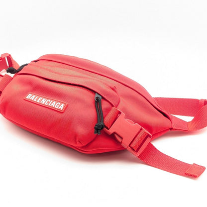 Balenciaga Red Explorer Logo Belt Bag — view 3