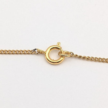 Chanel CC Logo Gold Black Pendant Round Coin Vintage — view 5
