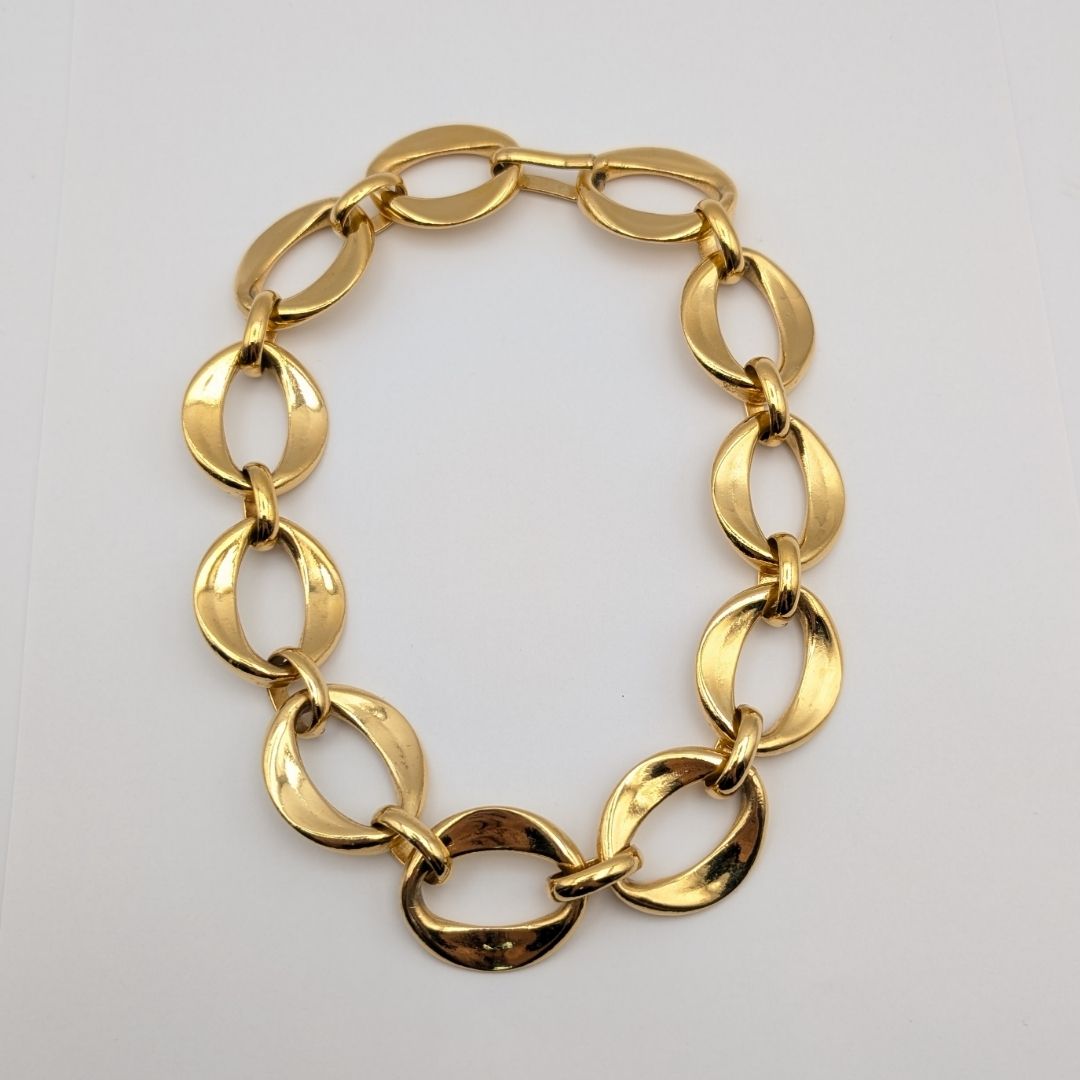 Chanel Gold Chain Choker Necklace Vintage — view 4