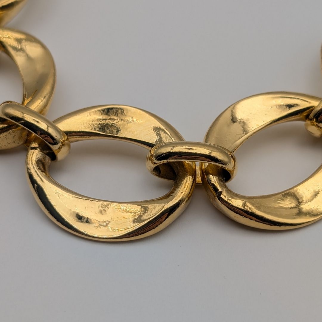Chanel Gold Chain Choker Necklace Vintage — view 2