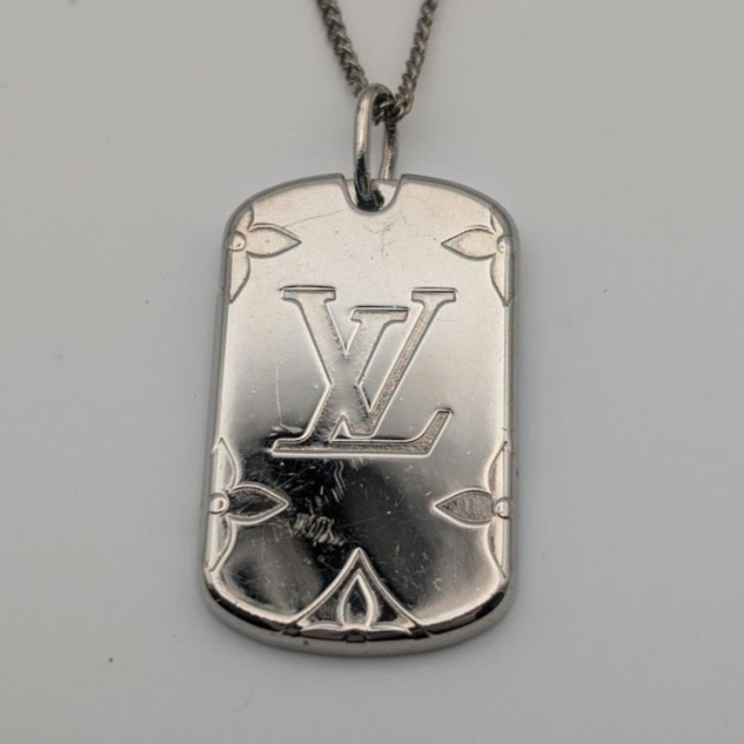 Louis Vuitton Locket Pendant Monogram Silver