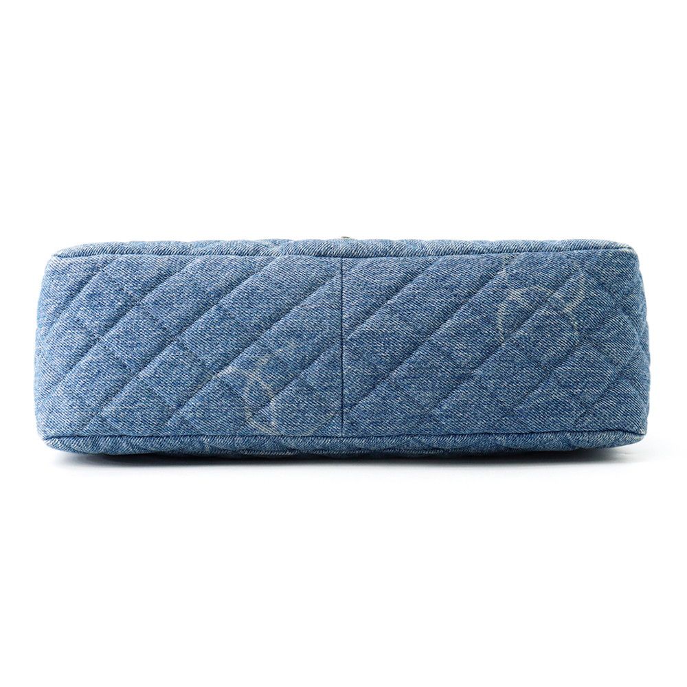 Chanel Chain Shoulder Bag CC Logo Quilted Denim — view 3