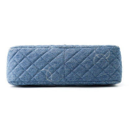 Chanel Chain Shoulder Bag CC Logo Quilted Denim — view 3