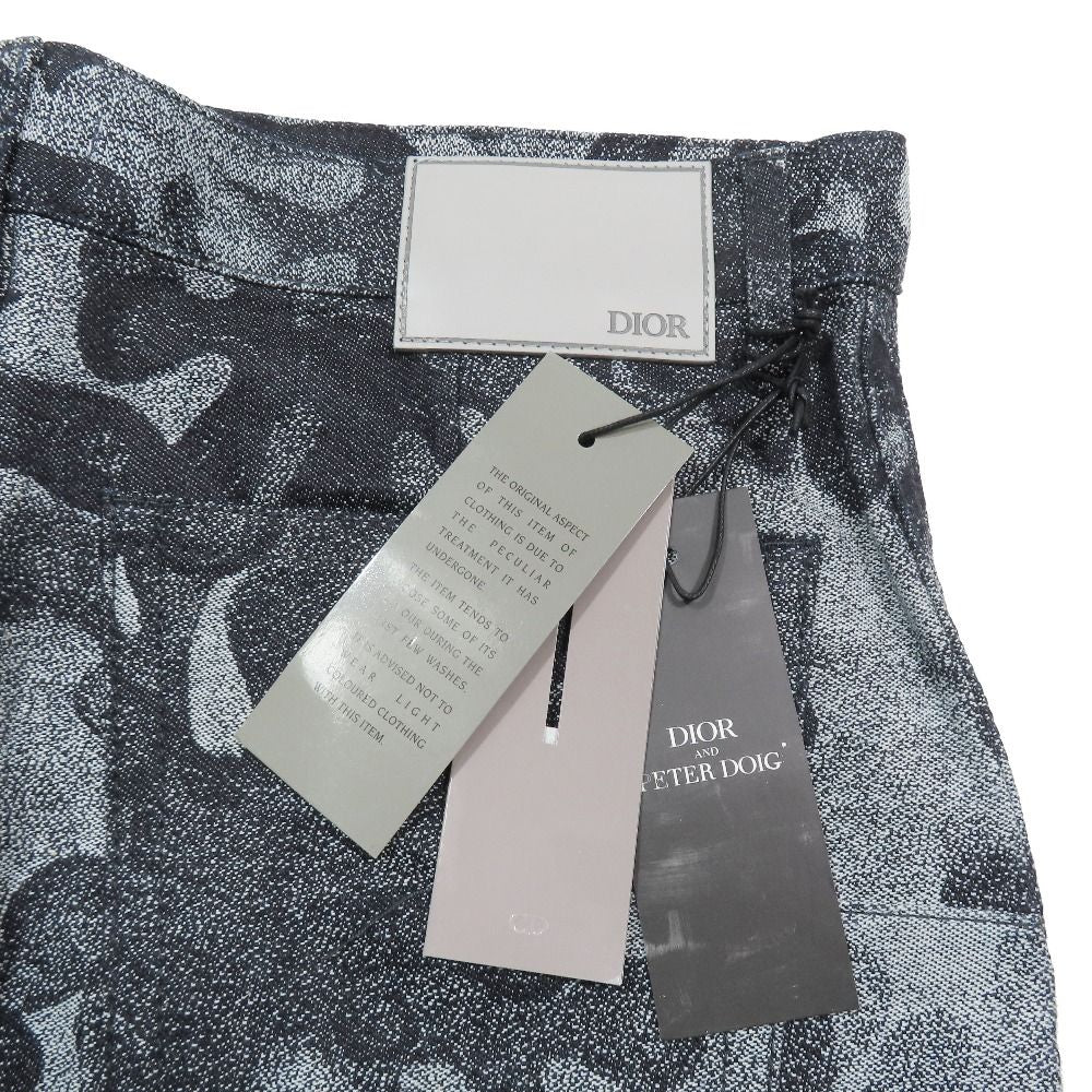 Dior Peter Doig Denim Pants Camouflage Button Fly 31 Gray — view 6