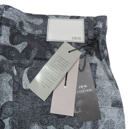 Dior Peter Doig Denim Pants Camouflage Button Fly 31 Gray — view 6