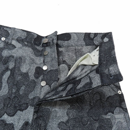 Dior Peter Doig Denim Pants Camouflage Button Fly 31 Gray — view 3