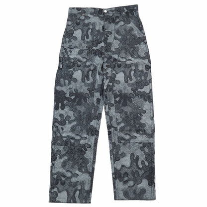 Dior Peter Doig Denim Pants Camouflage Button Fly 31 Gray