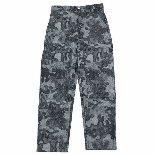 Dior Peter Doig Denim Pants Camouflage Button Fly 31 Gray
