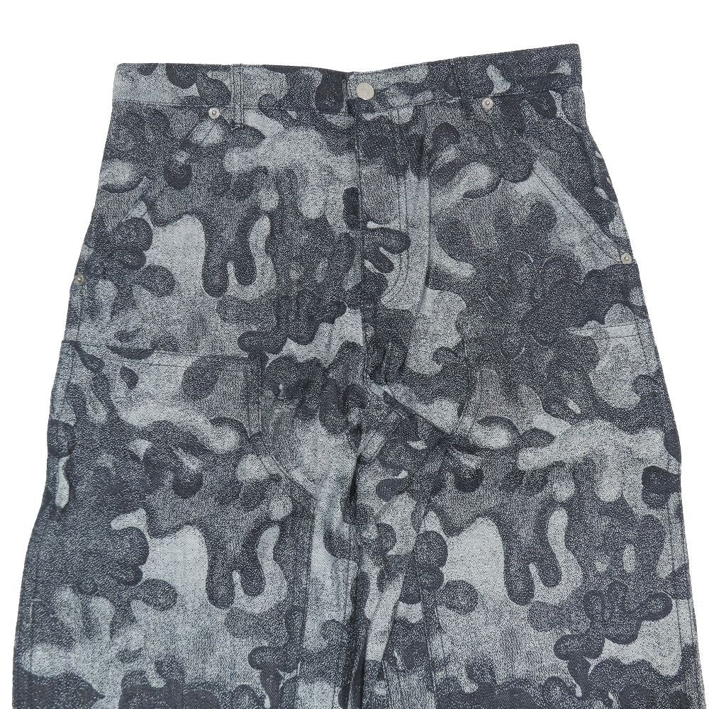 Dior Peter Doig Denim Pants Camouflage Button Fly 31 Gray — view 4