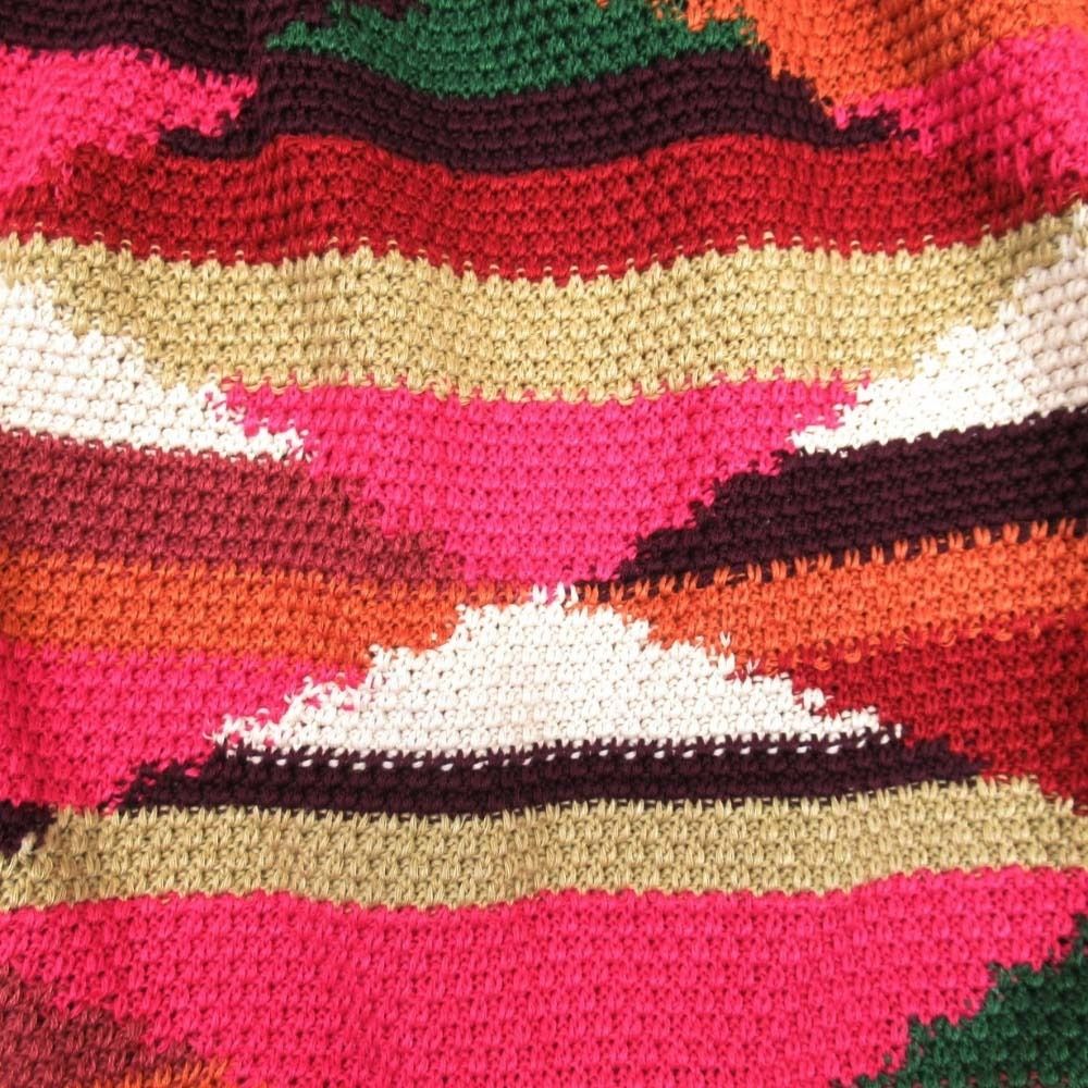 Dior All Over Pattern Linen Cotton Knit Mimore Skirt Tiered — view 3